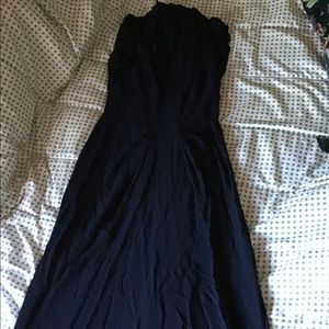 Vintage handmaid navy dress